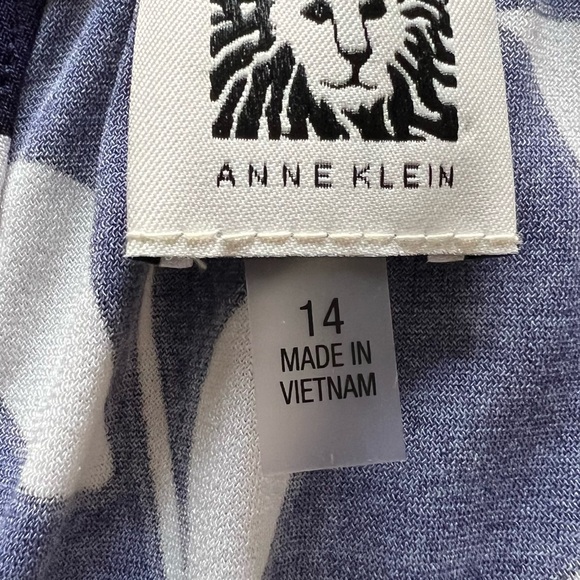 Anne Klein blue floral maxi dress size 14 - Picture 3 of 7